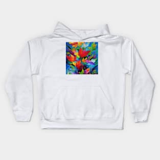 Rainbow Leaves Kids Hoodie